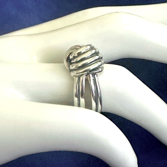 BBJ Sterling Silver Knot Ring Size 6 3/4 QUALITY🔥 - Picture 4 of 4